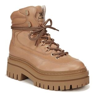 NEW SAM EDELMAN TAN COMBAT BOOTS